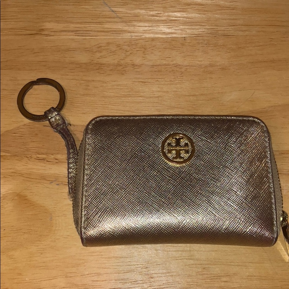 Tory Burch Gold Robinson Zip